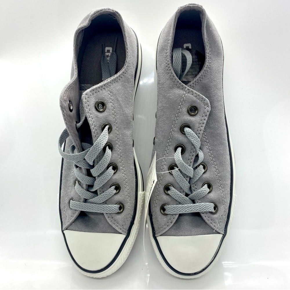 𝅺converse Men’s Gray Lace Up Sneakers - Picture 2 of 7